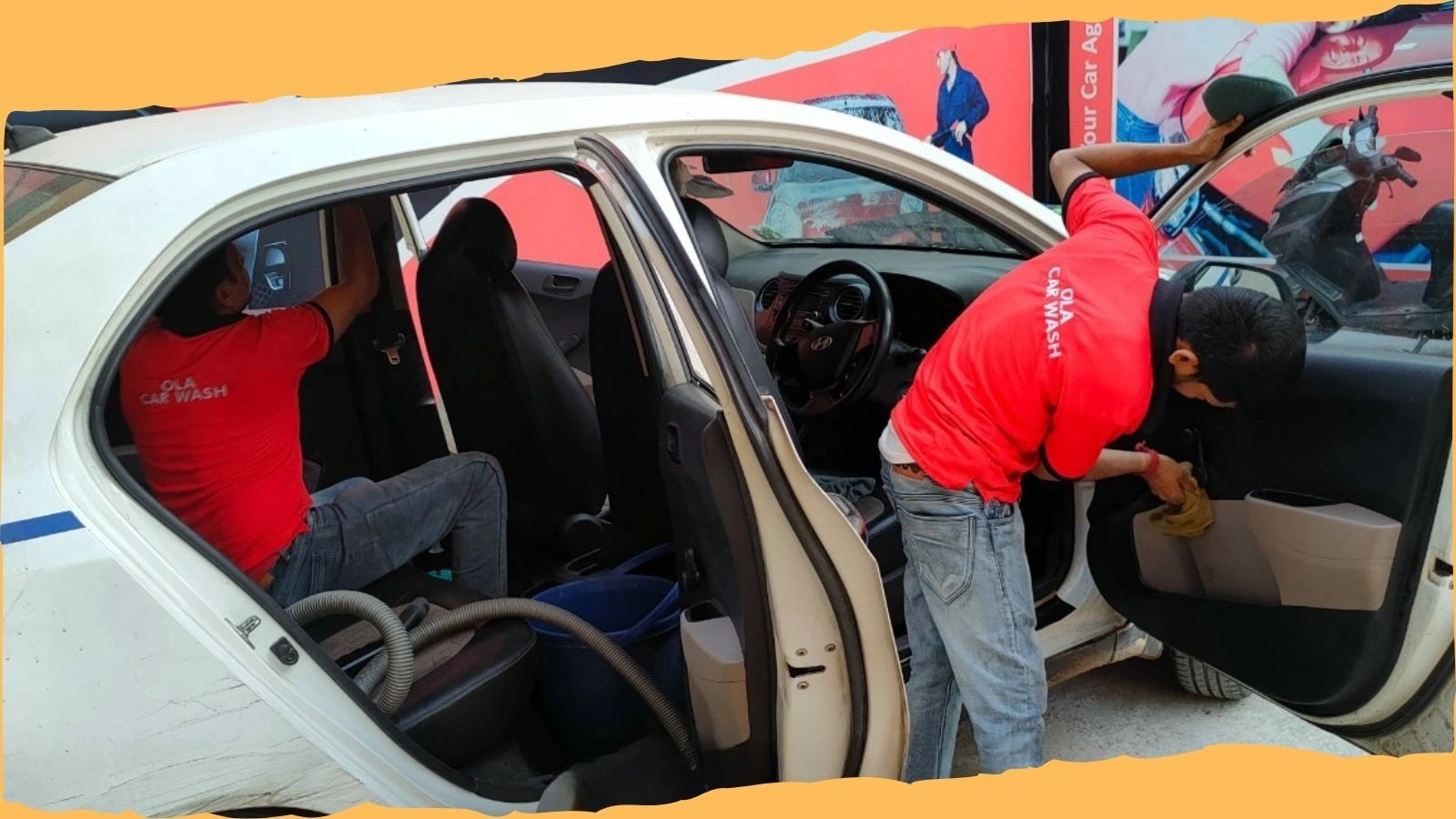 Interior deep cleaning and shampoo - Door2Door Car Wash interior deep clean