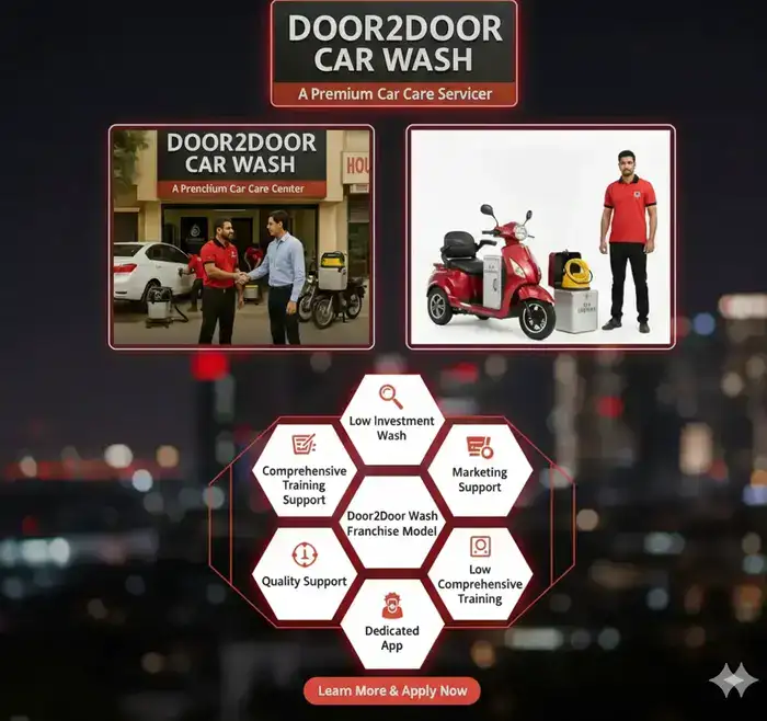 Door2Door Car Wash Franchise - Mobile Car Wash Business Opportunity