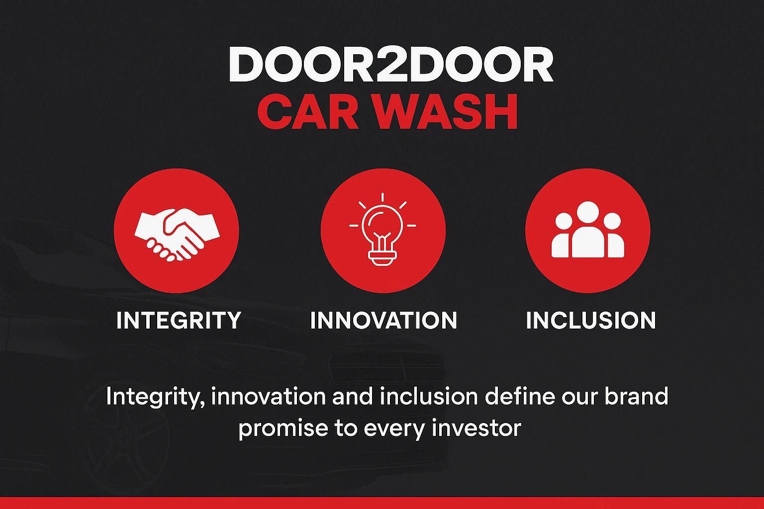 Door2Door Car Wash brand values