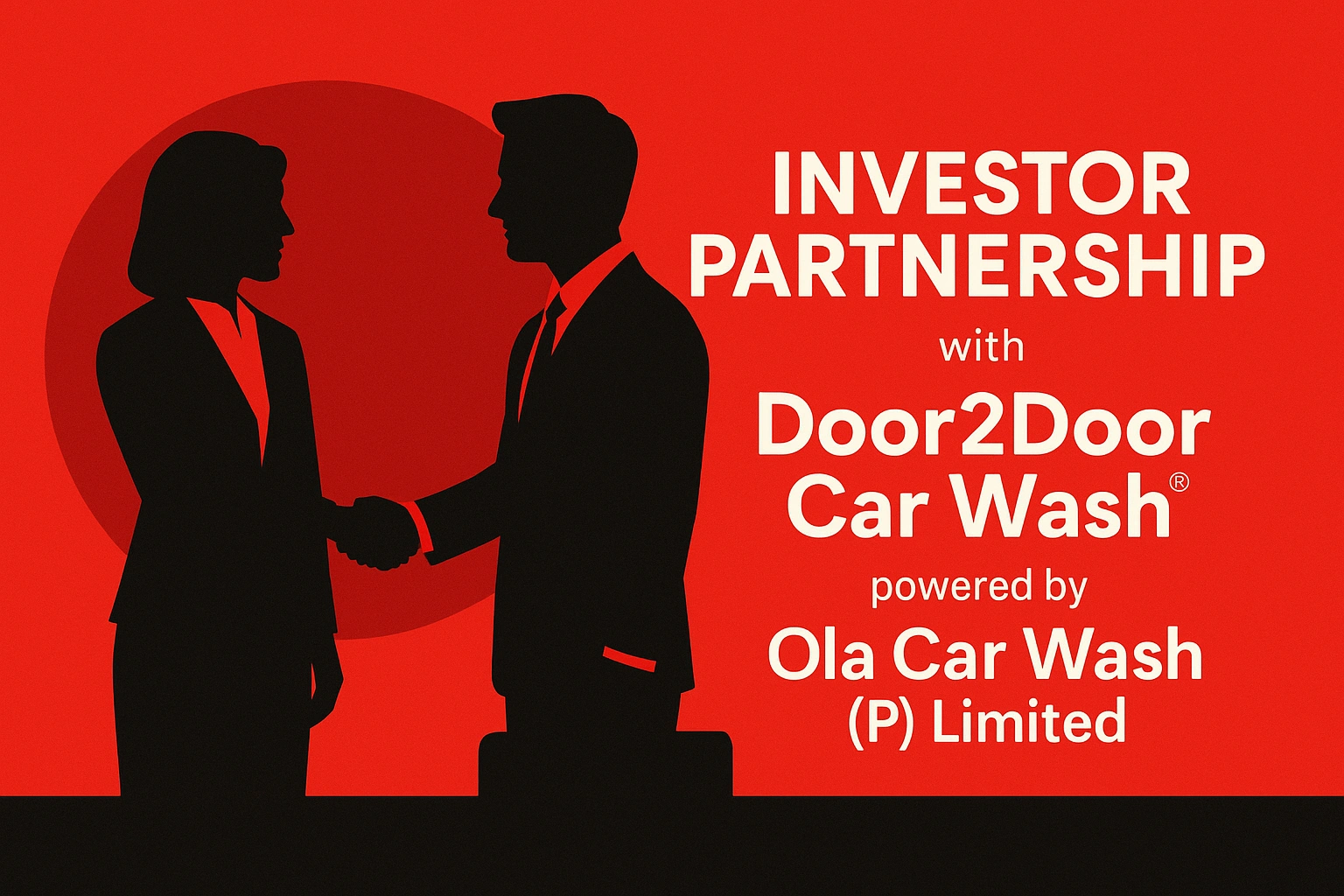 Investor partnership with Door2Door Car Wash powered by Ola Car Wash
