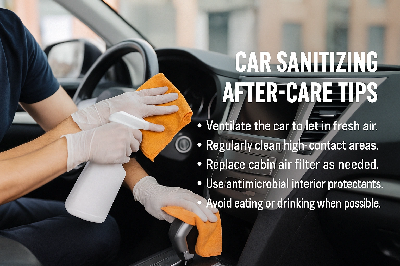 Car Sanitizing After Care Tips