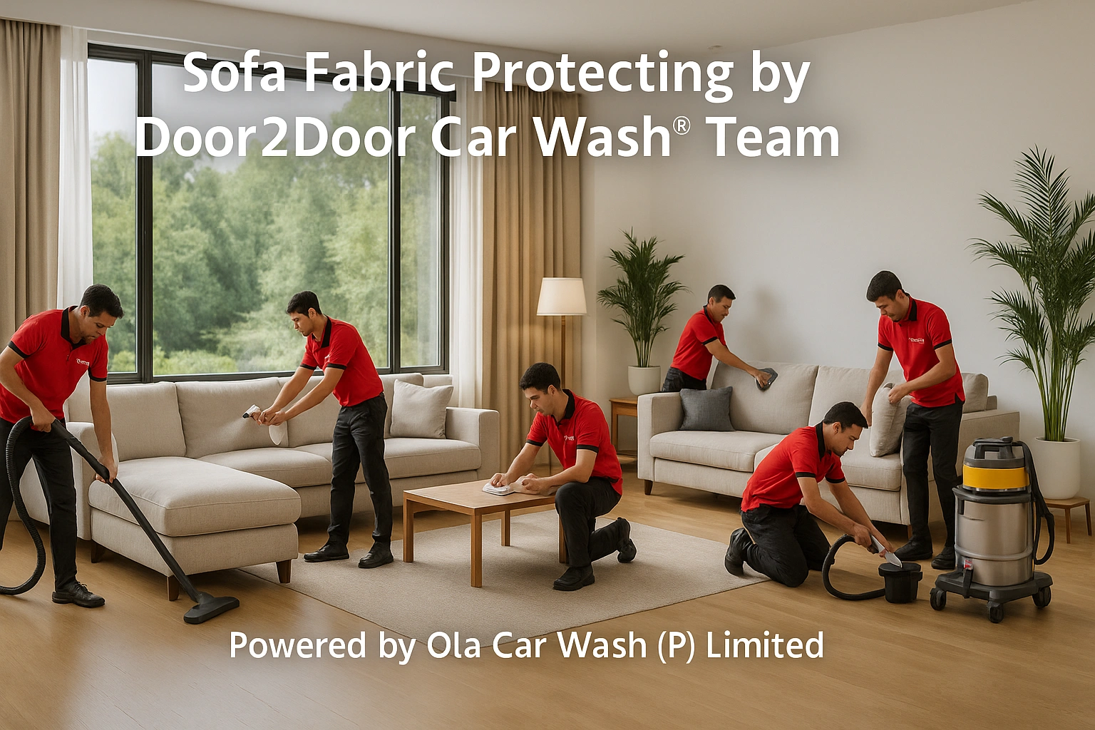 Professional Sofa Fabric Protection Service by Door2Door Car Wash