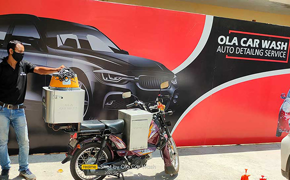Hydraulic Lift of Ola Car Wash